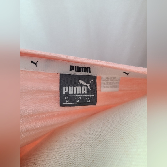 PUMA drop shoulder coral T- shirt size medium womens - Picture 2 of 4